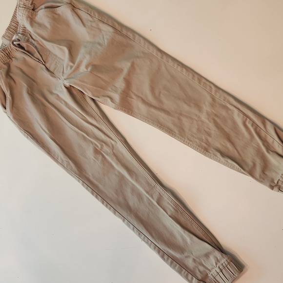 Nautica School Uniform Khaki Tan Elastic Waist Pants 14 16 Large - Picture 2 of 6